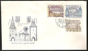 Bohemian Architecture Beroun Domazlice Policka Czech First Day Cover 1965 FDC - Picture 1 of 3