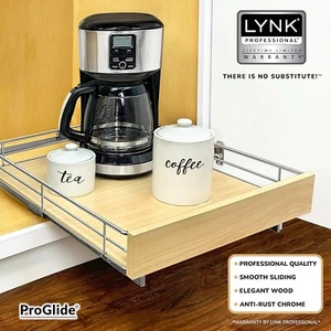 LYNK PROFESSIONAL SELECT Pull Out Cabinet Organizer 17" x 21" Pantry Kitchen - Picture 1 of 7