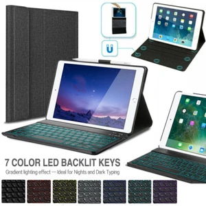 Smart Case & Backlit Keyboard For iPad 9th 8th 7th Generation Air 3rd/Pro 10.5" - Picture 1 of 16