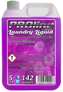 Premium Bio Laundry Liquid Summer Rainbow Detergent 5ltr (142 WASHES) Proline - Picture 1 of 1