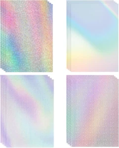 16 Blatt Hologrammfolie, A4 Klare Vinyl Holographische Folie, Holografische Foli - Bild 1 von 12