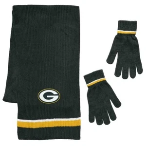 NFL Green Bay Packers Chenille Scarf & Glove Set - Picture 1 of 1
