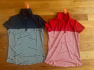 NUEVO CON ETIQUETAS CBUK Rojo o Azul Marino Mujer GOLF Spree Polos Rendimiento - Imagen 1 de 5