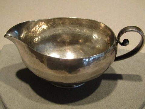 Randahl Sterling Silver Arts & Crafts Hand Wrought Creamer/Gravy Boat #154 Cover