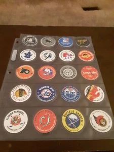NHL HOCKEY Super Cardboard Caps (POGS) 26 Team Logo Collection, Great Kids Gift - Picture 1 of 2