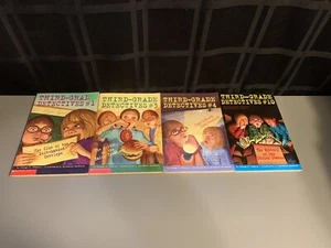 Third Grade Detectives Series 4 Book Lot 1 3 4 & 10 Homeschool Teacher Stanley - Foto 1 di 3
