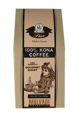 Mulvadi 100% Kona Coffee Old Fashioned Grind, Medium-Dark Roast 7 oz. - Image 1 of 4