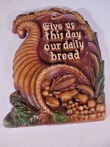 Placa de pared Give Us This Day Our Daily Bread resina decorativa Multi Prod 1958 - Imagen 1 de 7