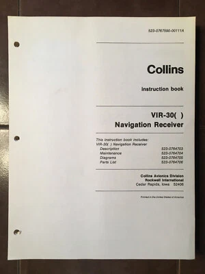 Rockwell Collins VIR 30 manual de servicio Foto 1 de 4
