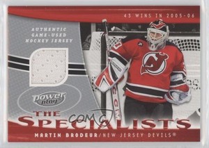 2006-07 Upper Deck Power Play The Specialists Martin Brodeur #S-MB HOF