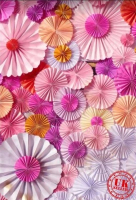 Paraguas de fondo de fotografía fondo rojo rosa papel 5x7 ft Foto 1 de 2