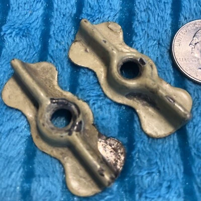 2 подходящих антикварных стальных желеобразных шкафа-бабочки с защелкой повороты - Изображение 1 из 4