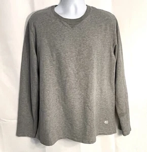 Nautica French Terry Sweatshirt Top 100% Cotton Gray Pullover Men's Size XL - Picture 1 of 10