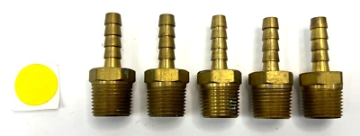 5/16" TO 1/2" MALE NPT HOSE FITTING   *** LOT OF 5 *** - Image 1 of 4