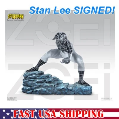 NUEVO EN CAJA Sideshow EXCLUSIVO Zona Negativa Spider-Man PF Figura Estatua FIRMADA POR STAN LEE Foto 1 de 4
