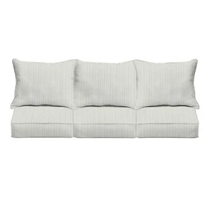 Sorra Home Outdura Outdoor Corded Deep Seating Sofa Pillow and Cushion Set - Picture 1 of 46