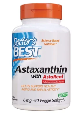 Doctor's Best Axtaxantina con AstaReal 6 mg - 90 cápsulas blandas vegetales Foto 1 de 3