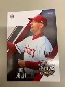 Matt Erickson Card 2018 Wisconsin Timber Rattlers Team Card