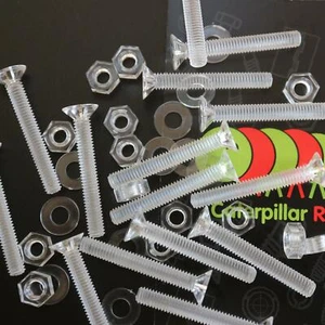 50x Tuercas y pernos de tornillo avellanados plástico transparente acrílico M4x 30 mm - Imagen 1 de 9