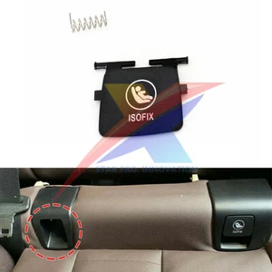 Rear Child Seat Isofix Mount Cover Black For BMW G02 F98 F97 X4 X3M X4M 2018-21 - Picture 1 of 12
