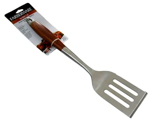 FARBERWARE Barbecue Extra Long TURNER W/ Acacia Wood Handle 16"~Stainless Steel - Picture 1 of 1