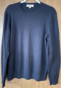 Suéter negro ligero de cachemir/algodón Burberry London para hombre talla M - Imagen 1 de 12