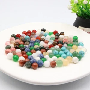 Wholesale 100pcs Assorted Natural Stone Round Ball Shape No Hole 8mm Healing - Picture 1 of 12