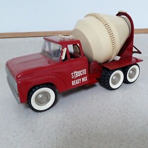 Vintage Structo Cement Mixer Ready Mix Pressed Steel Truck 1960s All Original!