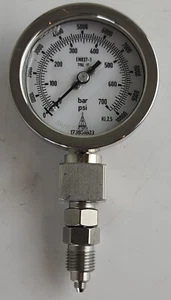 EN837-1 Manometro olio 700 bar 10K PSI - Foto 1 di 9