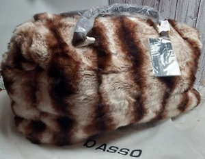 Dennis by Dennis Basso Faux Fur Weekender Bag New W/Tags in Protective Bag - Picture 1 of 15