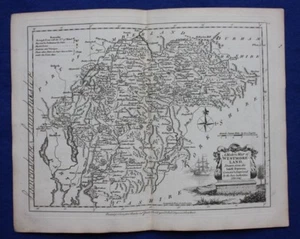 Original antique county map WESTMORLAND, 'WESTMORELAND', J.Ellis, c.1765 - Picture 1 of 4