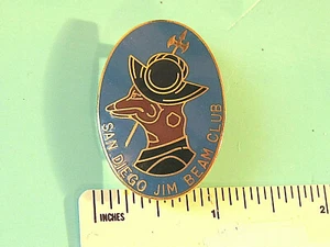 San Diego JIM BEAM Club - hat pin , badge , lapel pin , hatpin GIFT BOXED - Picture 1 of 4