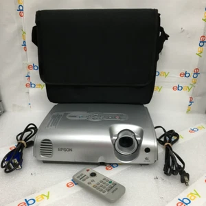 Epson EMP-S3 Silver LCD Projector Home Theater W/953 Used Lamp Hrs W/Remote - Picture 1 of 12
