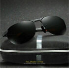 Herren Aluminium HD Sonnenbrille Polarisiert UV400 Schutz Fahren Pilotenbri Q5K1
