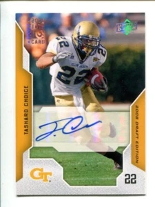 Upper Deck Draft #93 Tashard Choice 2008 🏈 RC automático - Imagen 1 de 1