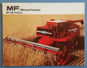 Original Massey Ferguson Mf 760 Combine Harvesters Sales Brochure