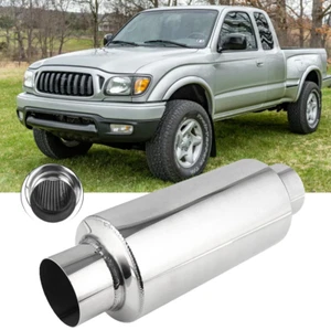 2.5" Inlet/Outlet 12" Long Exhaust Muffler Resonators For Toyota Tacoma 2.7L - Picture 1 of 13