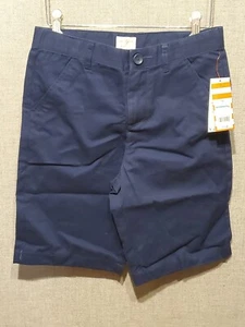 Cat & Jack School Uniform Boy’s Chino Shorts Navy Blue Size 14 New With Tags - Picture 1 of 4