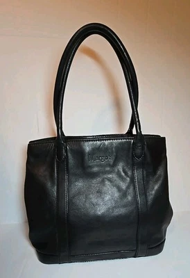 MARGOT Bolso de Mano Bolso de Hombro de Cuero Negro Suave para Llevar Todo, Multi Bolsillo Foto 1 de 4