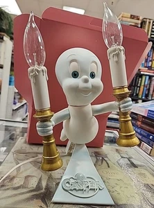 Casper the Friendly Ghost Kandelaber 1995 Vintage Leuchtkerze Halloween süß - Bild 1 von 2