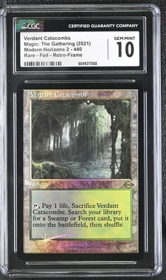 VERDANT CATACOMBS Modern Horizons 2 Foil Rare CGC 10 MTG [Nostalgium] - Image 1 of 2