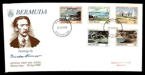 MayfairStamps Bermuda FDC 1987 Winslow Homer Painting Combo First Day Cover aat_ - Picture 1 of 2
