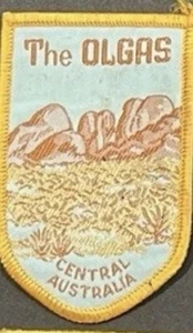 Parche tejido coser vintage The Olgas Australia Central - Imagen 1 de 1