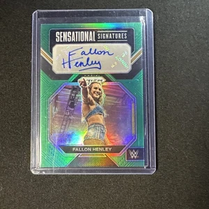 Panini WWE Prizm Thea Hail RC 2023 sensacional firmas verde Prizm automático  - Imagen 1 de 2