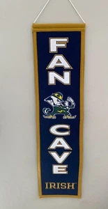 Notre Dame Fighting Irish Fan Cave Wall Banner Sign - Picture 1 of 3
