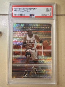 1999 SPx Spxcitement Michael Jordan #S20 PSA 9 - Bild 1 von 4
