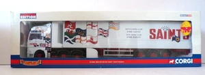 CORGI CC13406 MAN TGA XXL BOX TRAILER 'SAINTS TRANSPORT' WHITE MINT BOXED 1:50 - Picture 1 of 6