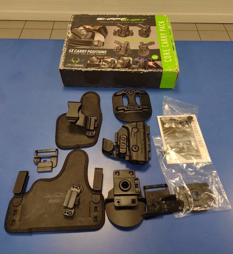 Alien Gear Glock 43X 9mm Core Carry Pack Holster RH 4 Carry Positions Gun Kit  - Image 1 of 4