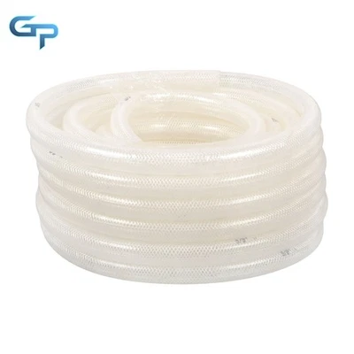 Braided PVC Hose 5/8" ID 7/8" OD 50ft, High Pressure Clear Flexible - Image 1 of 4