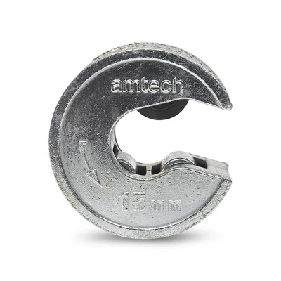 Amtech 15mm Copper Pipe Cutter Mini Pipe Cutter Burr-Free Self-Locking Tool - Image 1 of 4